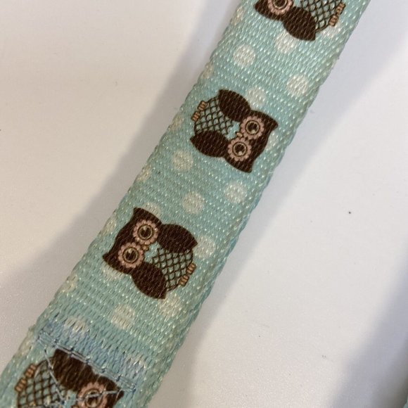 ZACK ZOEY Dog Leash 6ft Lead & Adjustable Collar Owl Aruba Blue Brown XL Cute - Picture 6 of 7